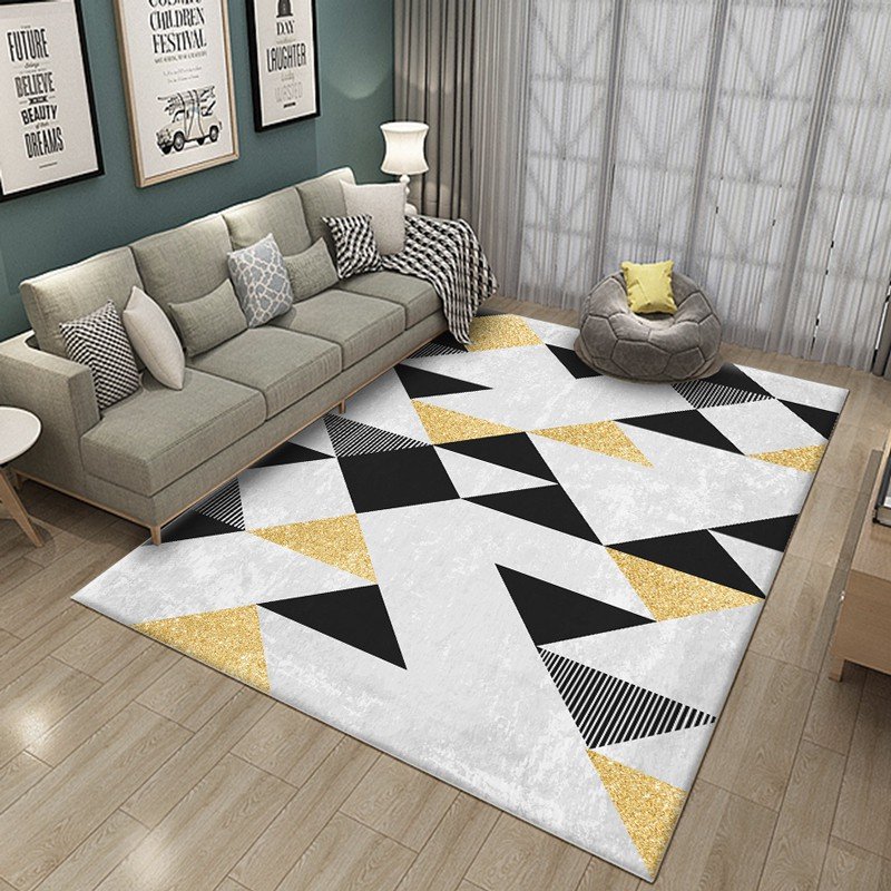 Modern Black And Yellow Carpet ⋆ Emirates Home