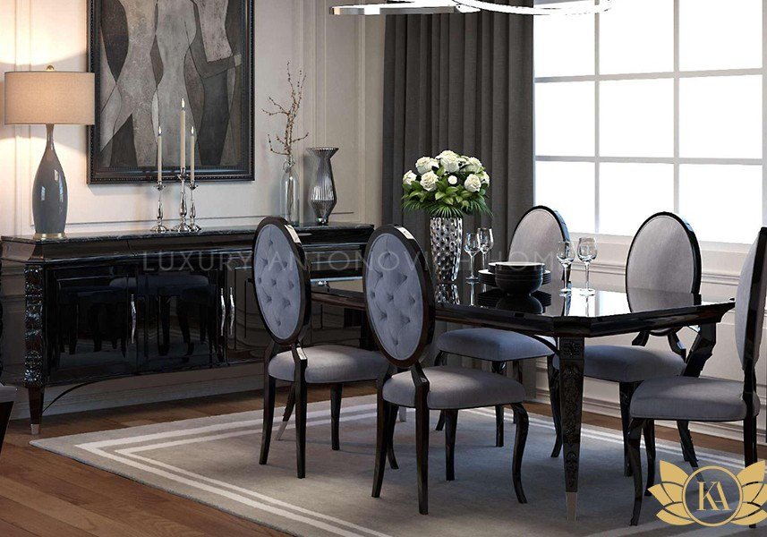 Classic Dining Furniture Arrangement and Design - Antonovich Home Showroom