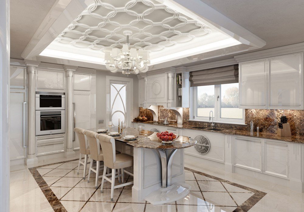 Luxury Kitchen Arrangement And Fashionable Furniture Style - Antonovich Home Showroom