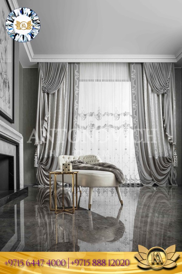 Decorating luxury home design with amazing curtains  