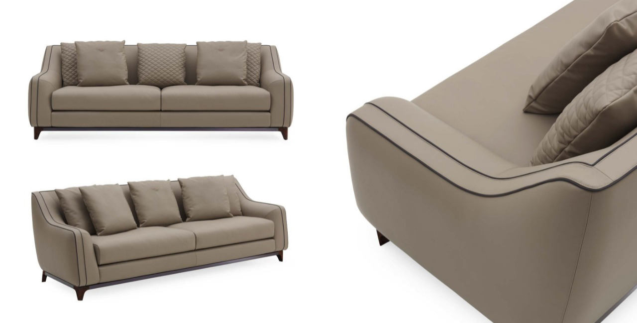 Cool Gray Luxury Sofa