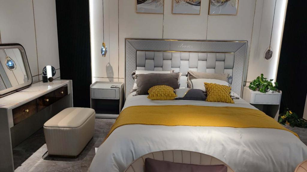 Luxury Mustard Bed Design