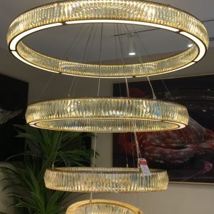 Gold Rings Luxury Chandelier