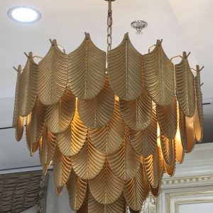 Gold Leaf Luxury Chandelier