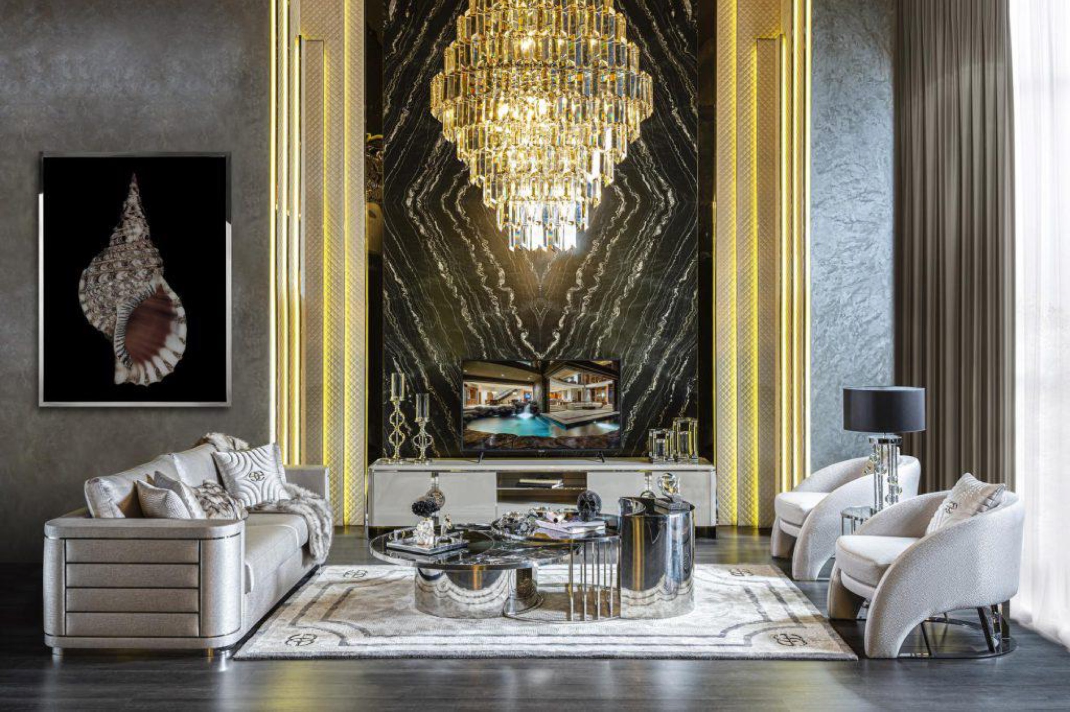 Luxury Gray Sofa