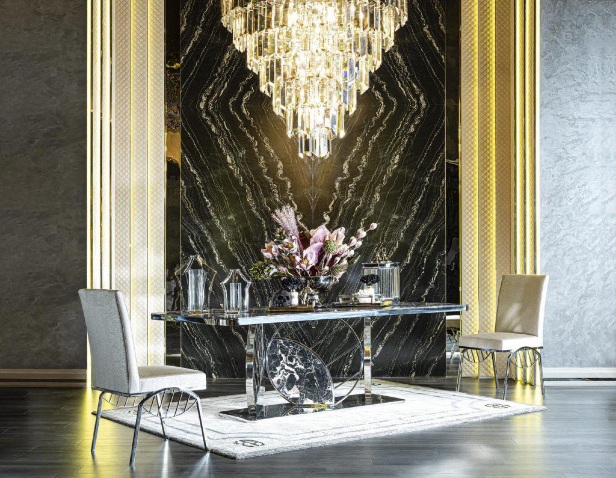 Luxury Glass Dining Table