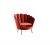 Red Fabric Armchair