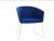 Royal Blue Cushioned Restaurant Armchair