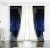 Volumetric Dark Blue Curtains