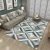 Gray Geometric Patchwork Style Carpet