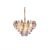 Elegant Gold In Dark Custom Chandelier