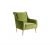 Luxury Green Fabric Armchair
