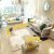 Black Yellow Beige Mixture Paint Style Carpet