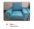 Single Seat Blue Sofa