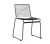 Minimalist Black Rod Restaurant Chair